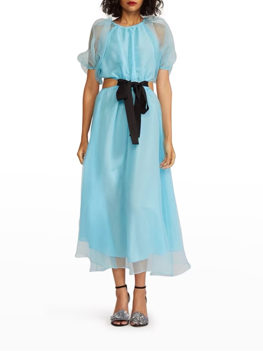 Cynthia Rowley - Clara Organza Dress - Light Tiffany Blue Sheer Dress - NWT